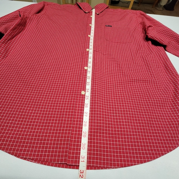 Chaps Easy Care Red & White Button Down Shirt Men's Size XXL - Picture 9 of 15